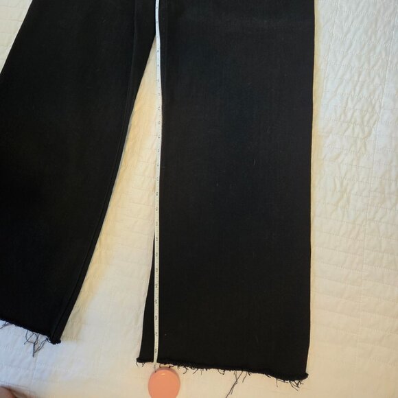 Miou Muse Black Straight Wide Leg Denim - Size Small - NWOT - Picture 7 of 9